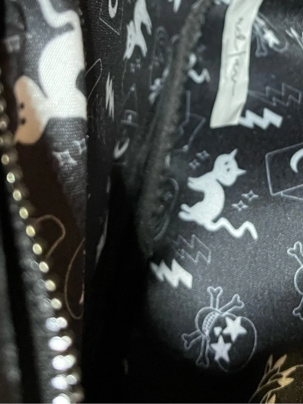 RadRev Edgy Crossbody in Black / Studded Batwing Scalloped Magnetic Flap